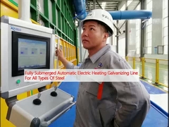सभी प्रकार के इस्पात के लिए पूरी तरह से डुबकी स्वचालित इलेक्ट्रिक हीटिंग गैल्वनाइजिंग लाइन